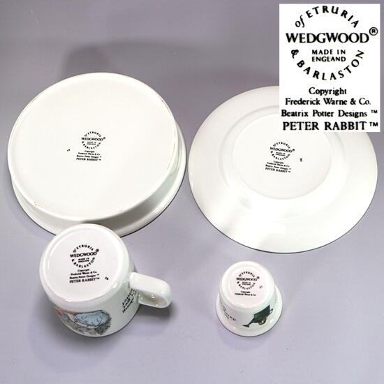 楽天市場】ウェッジウッド Wedgwood ピーターラビット 旧刻印 4点