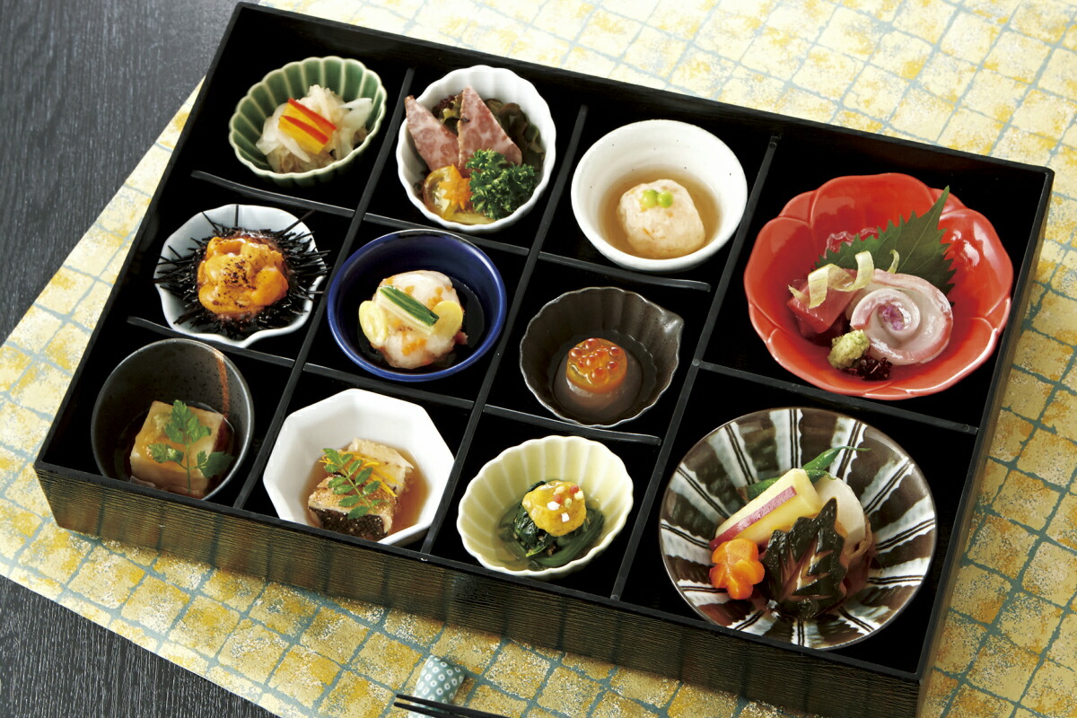 楽天市場】松花堂弁当 11品盛セット「椿」 蓋付十一仕切箱と小鉢の