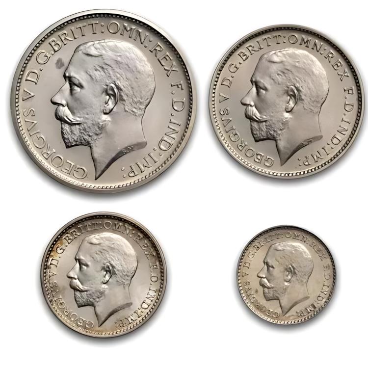 楽天市場】1911年 イギリス シルバー 4コイン マウンディ セット