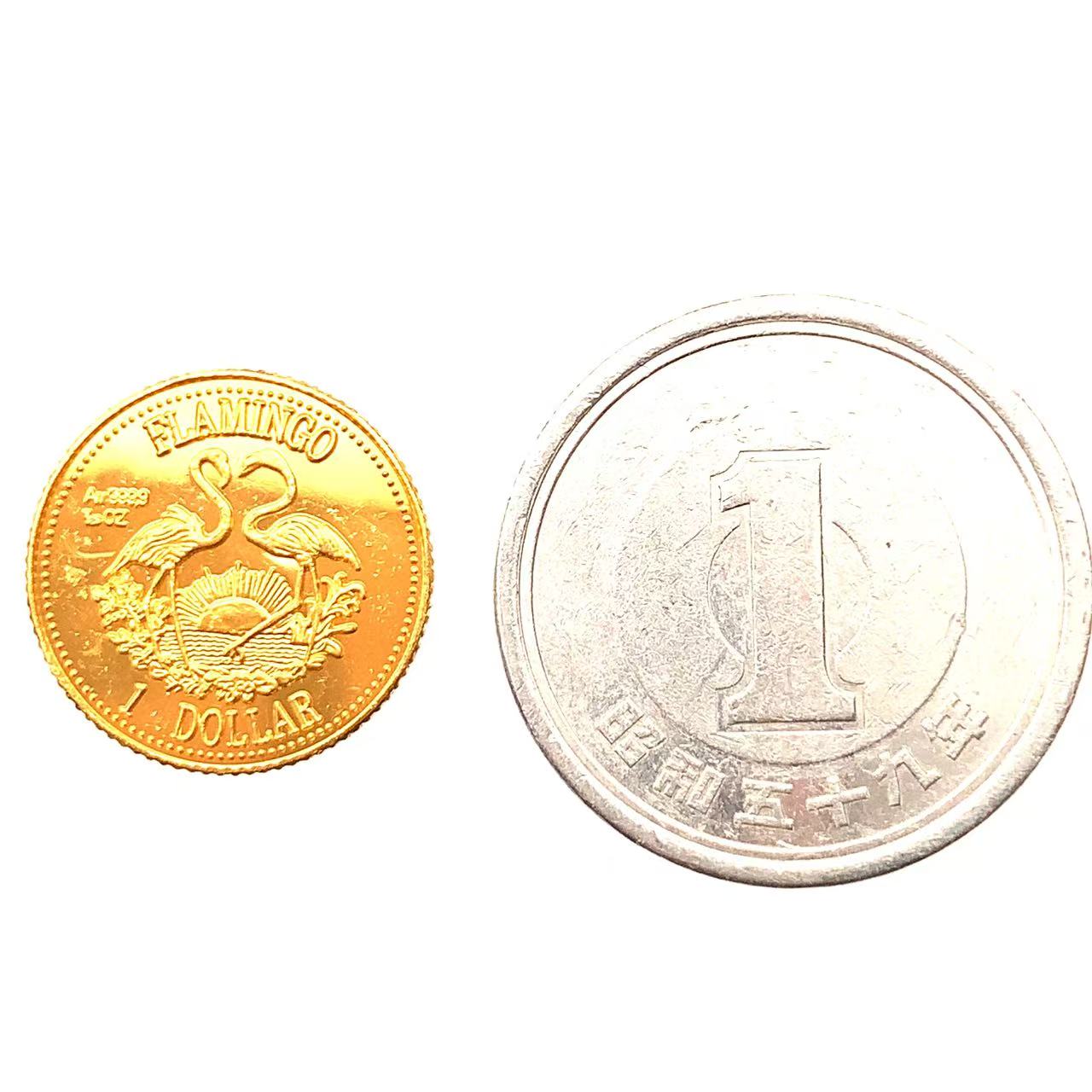 楽天市場】バハマ 2羽のフラミンゴ 1ドル金貨 エリザベス女王 1995年