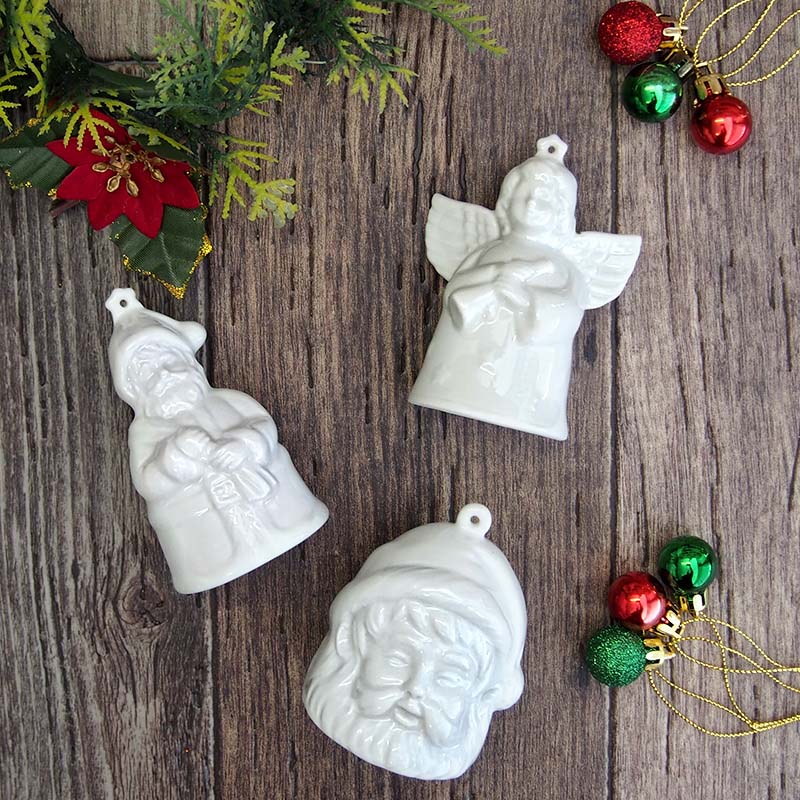 楽天市場】【アウトレット】クリスマス 白い陶器のオーナメント / 雑貨