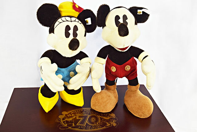 楽天市場】シュタイフ steiff ミッキー＆ミニー ぬいぐるみ 誕生70周年