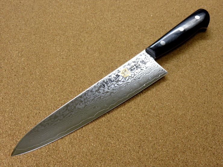 楽天市場】関の刃物 牛刀 21cm (210mm) 伊勢谷治平 V金10号 VG10 鍛錬