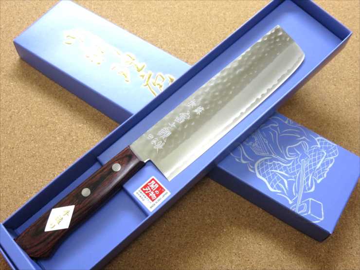 楽天市場】関の刃物 菜切り包丁 16.5cm (165mm) 富士觀 鎚目鍛造 本割