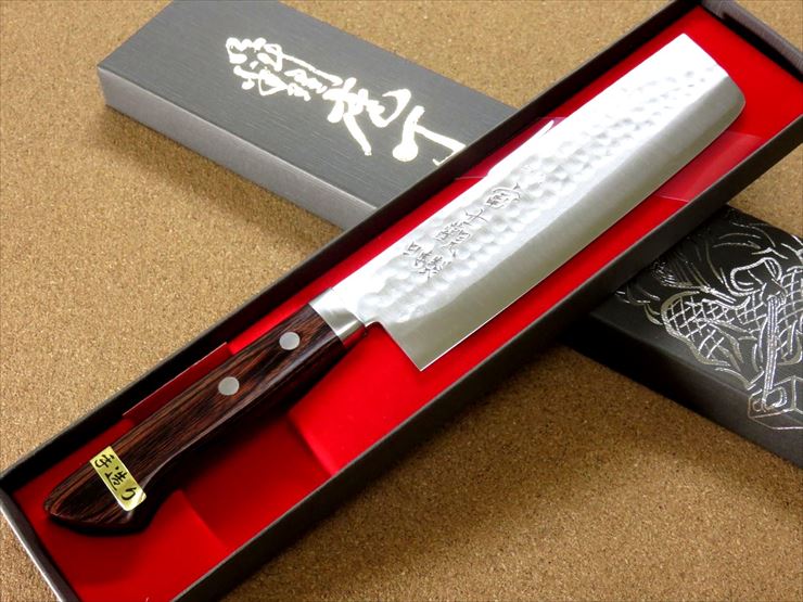 楽天市場】関の刃物 菜切り包丁 165cm (165mm) 富士觀 鎚目鍛造 本割込
