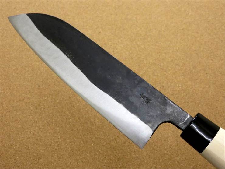 楽天市場】関の刃物 三徳包丁 18cm (180mm) 富士觀 黒打 青紙2号 軟鉄
