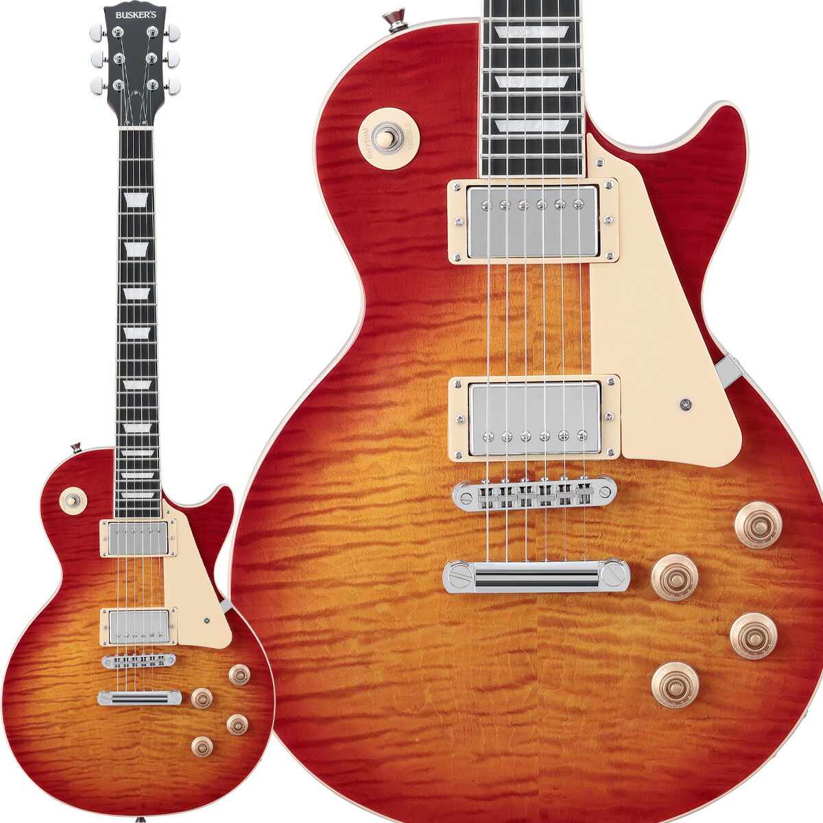 楽天市場】BUSKER'S BLS-500 HCS レスポールスタンダード ステンレス