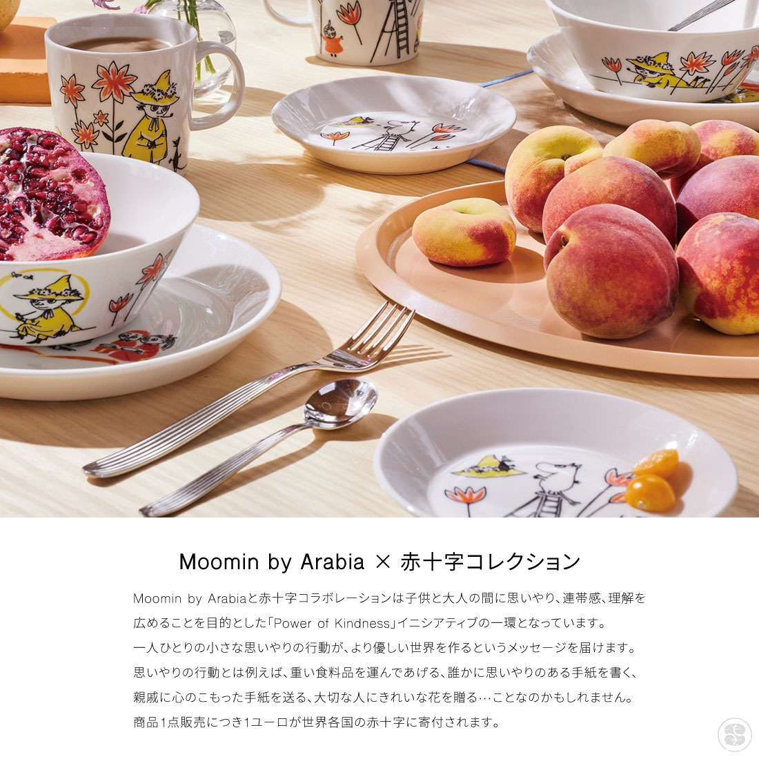 楽天市場】Moomin by Arabia × the Red Cross Plate 15cm ABC Snufkin