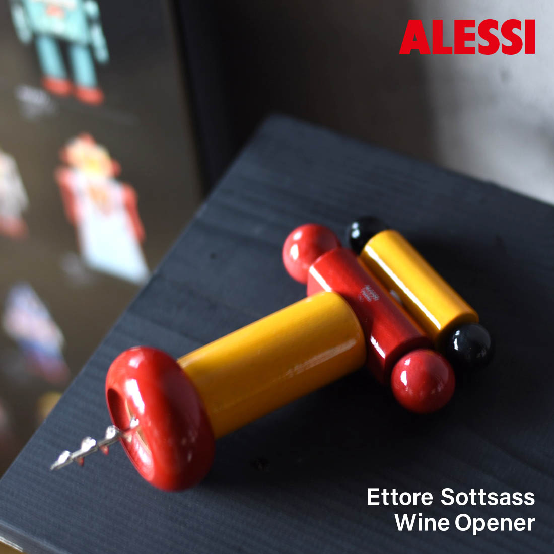 楽天市場】Alessi アレッシ ワインオープナー エットレ・ソットサス