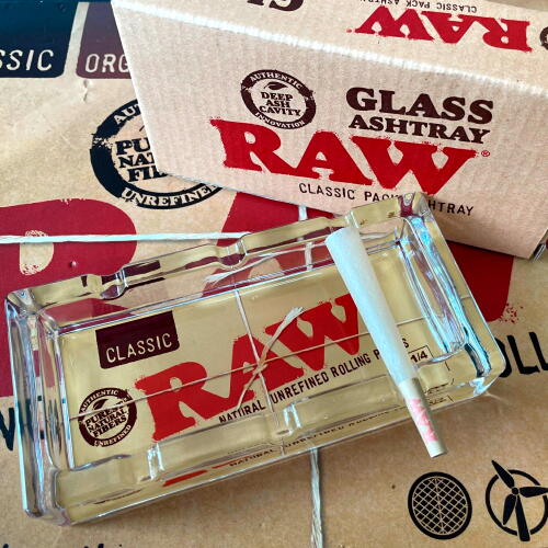 楽天市場】RAW ロウ 灰皿 グラスパックアシュトレー ガラス製【メール