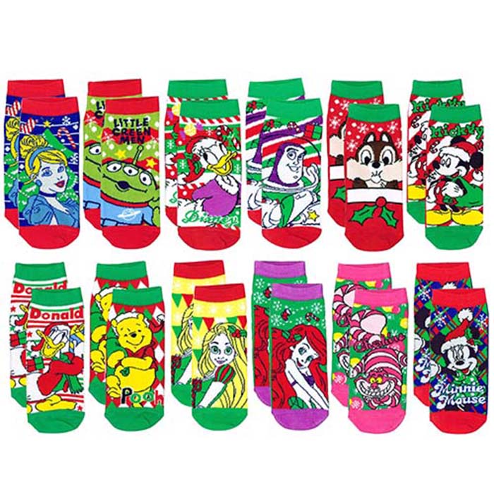 楽天市場】ディズニー靴下 クリスマスバージョン【12個入り】景品