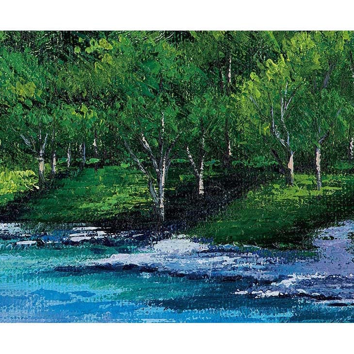 楽天市場】瀬良風香 肉筆油彩画『爽風上高地』大 名画 絵画 額装