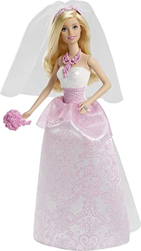 楽天市場】バービー Barbie ブライドドール ベールとブーケ 花嫁