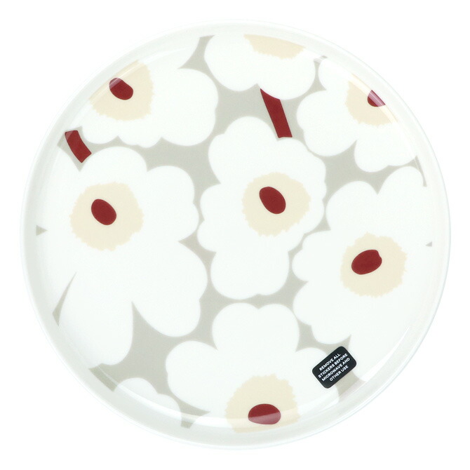 楽天市場】マリメッコ marimekko ウニッコ プレート （ライトグレー