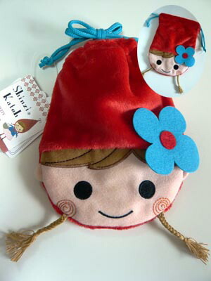 楽天市場】赤ずきん おかお巾着 かわいいポーチ シンジカトウ cute red