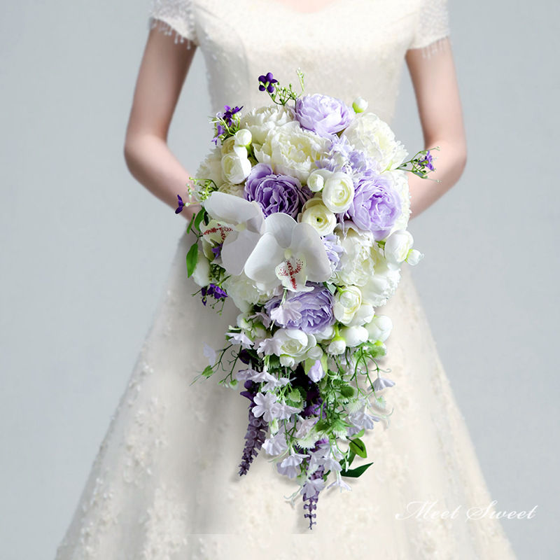 楽天市場】キャスケードブーケ 結婚式 ウエディングブーケ ブーケ 花嫁