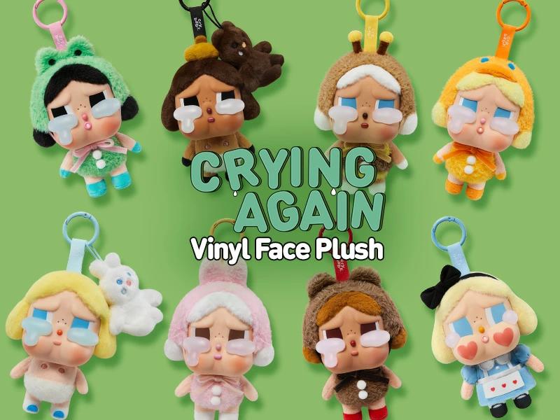楽天市場】POP MART CRYBABY Crying Again シリーズフェイスぬいぐるみ