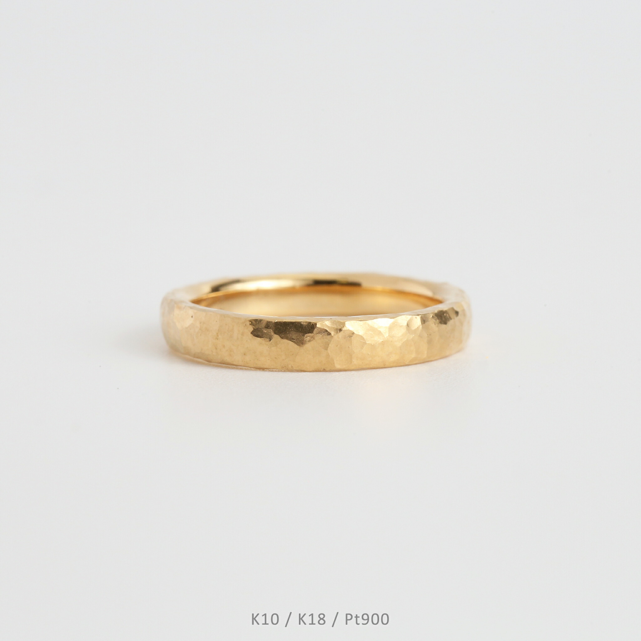 楽天市場】【Plane Nude Ring / Hammer Medium】 K10/K18/Pt900 つち目