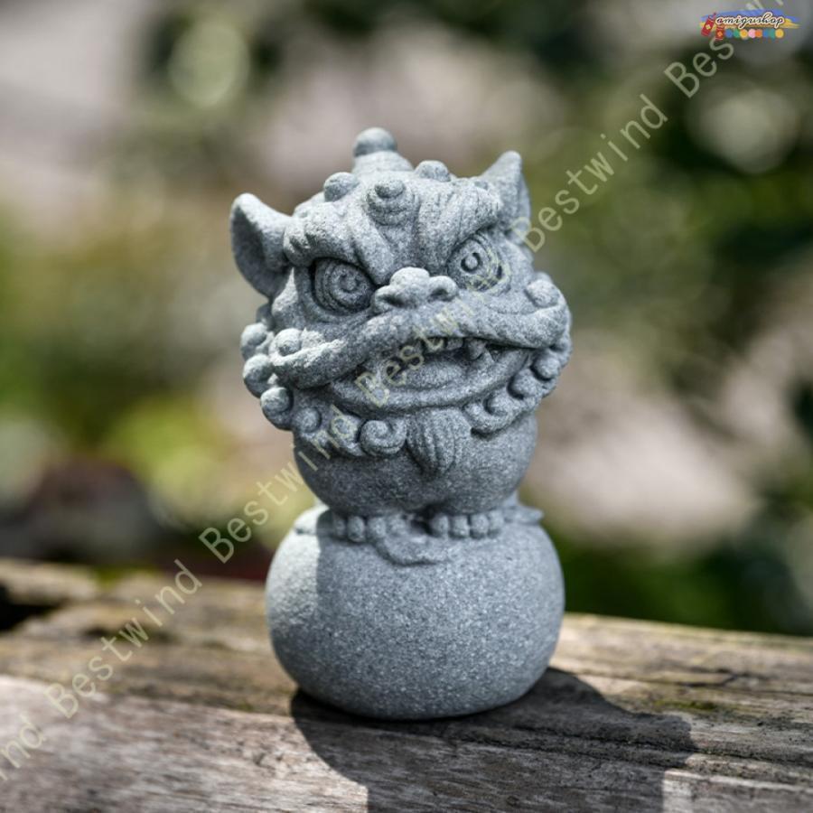楽天市場】狛犬 置物 獅子 シーサー玄関 神棚 風水 獅子 狛犬 雄雌