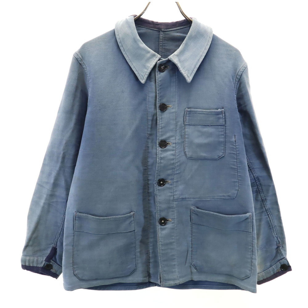 vintageフレンチワークブランドAuMolinelアドバタイジングモルスキン