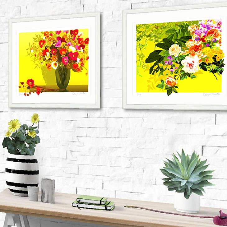 楽天市場】絵画 風水 インテリア 額入り Le vase et les fleurs「花瓶