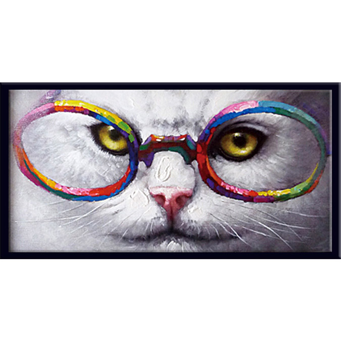 楽天市場】絵画 ねこ 額入り 壁掛けの絵 壁に飾る絵画 かわいい猫の絵
