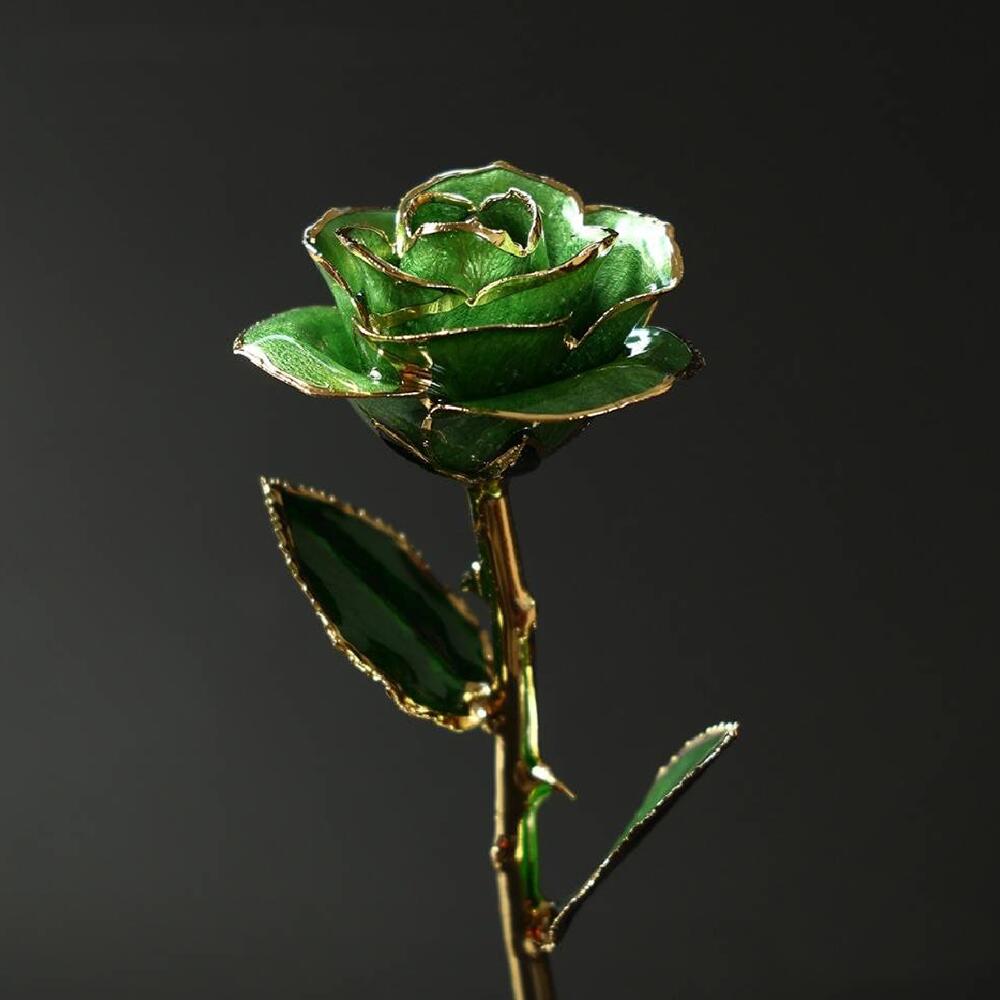 楽天市場】24K 金メッキ バラ グリーン 緑 ローズ 薔薇 おしゃれ