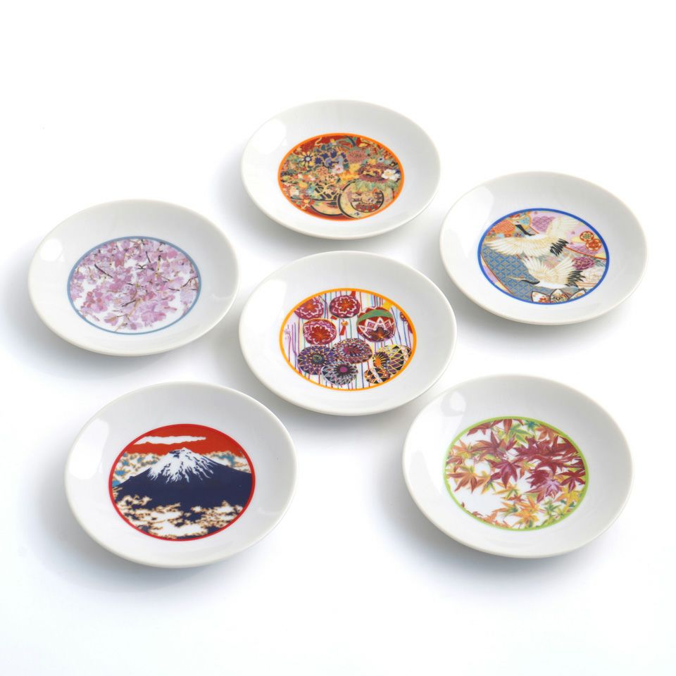 楽天市場】たち吉 アート村×たち吉 オリジナル小皿セット 径10cm 【6枚
