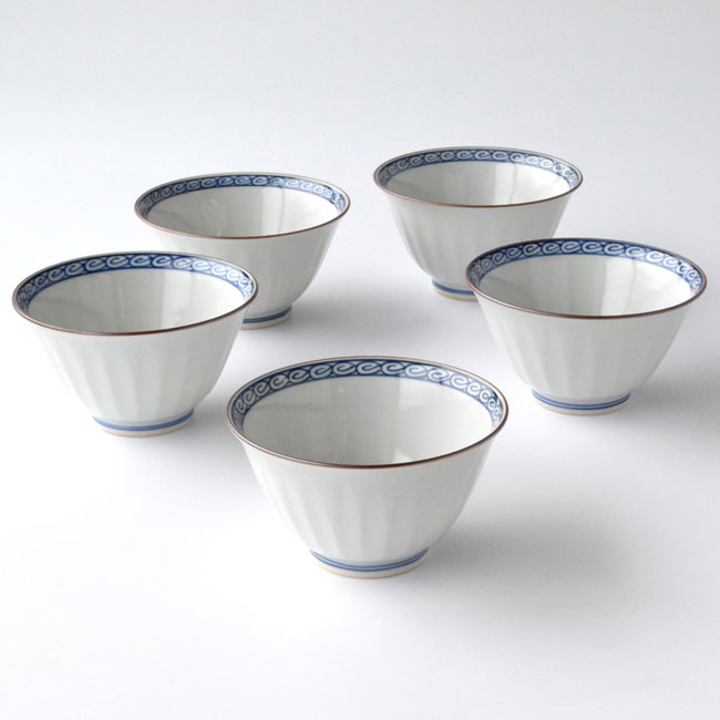 楽天市場】湯呑み茶碗 湯呑茶碗 160ml【5点セット】「 たち吉 白磁面取