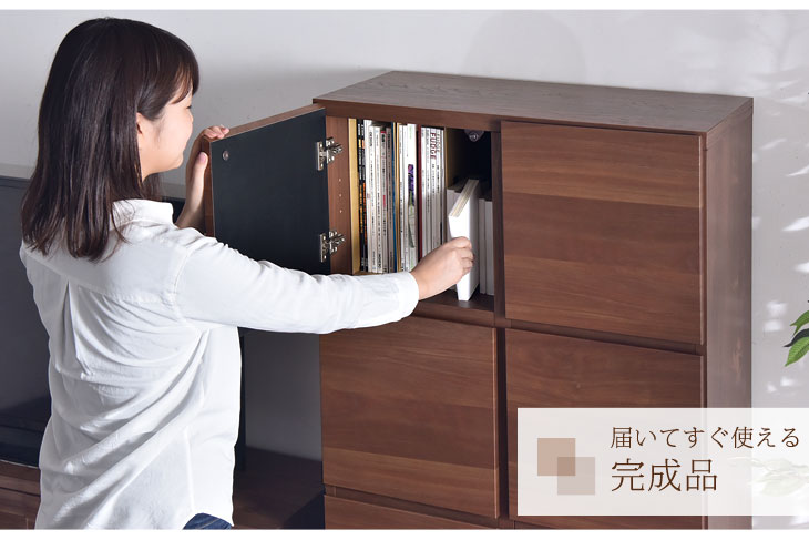 楽天市場】【本日クーポン3％引】 国産 完成品 キャビネット 木製 本棚