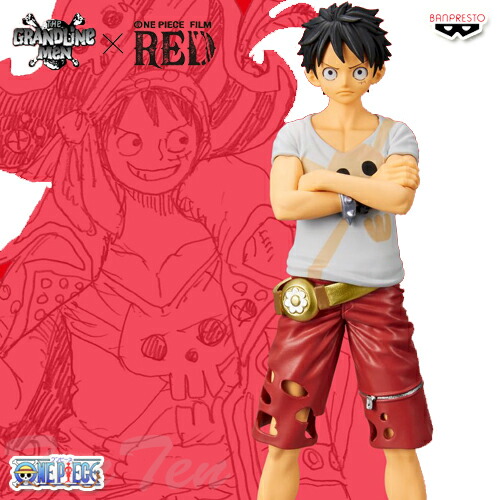 楽天市場】ワンピース レッド ルフィ フィギュア DXF THE GRANDLINE