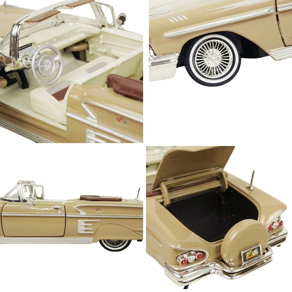 楽天市場】ダイキャスト 1/24 箱入り ミニカー1958 CHEVROLET IMPALA
