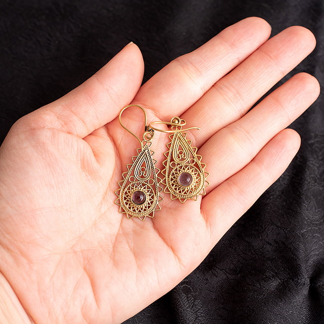 楽天市場】インドの伝統 ドロップピアス / アクセ インド伝統