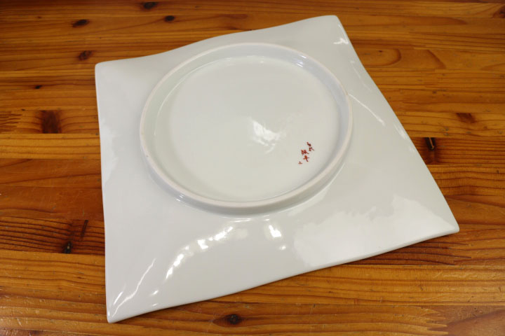 楽天市場】九谷焼 7号波角皿 街のバス/銀舟窯＜送料無料＞和食器 盛皿