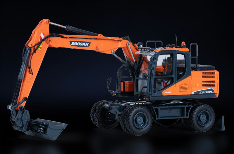 楽天市場】Doosan DX160W ホイール式 油圧ショベル / IMC 1/50 建設