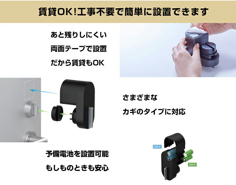 楽天市場】【正規代理店】Qrio キュリオ お手軽3点セット Qrio Lock +