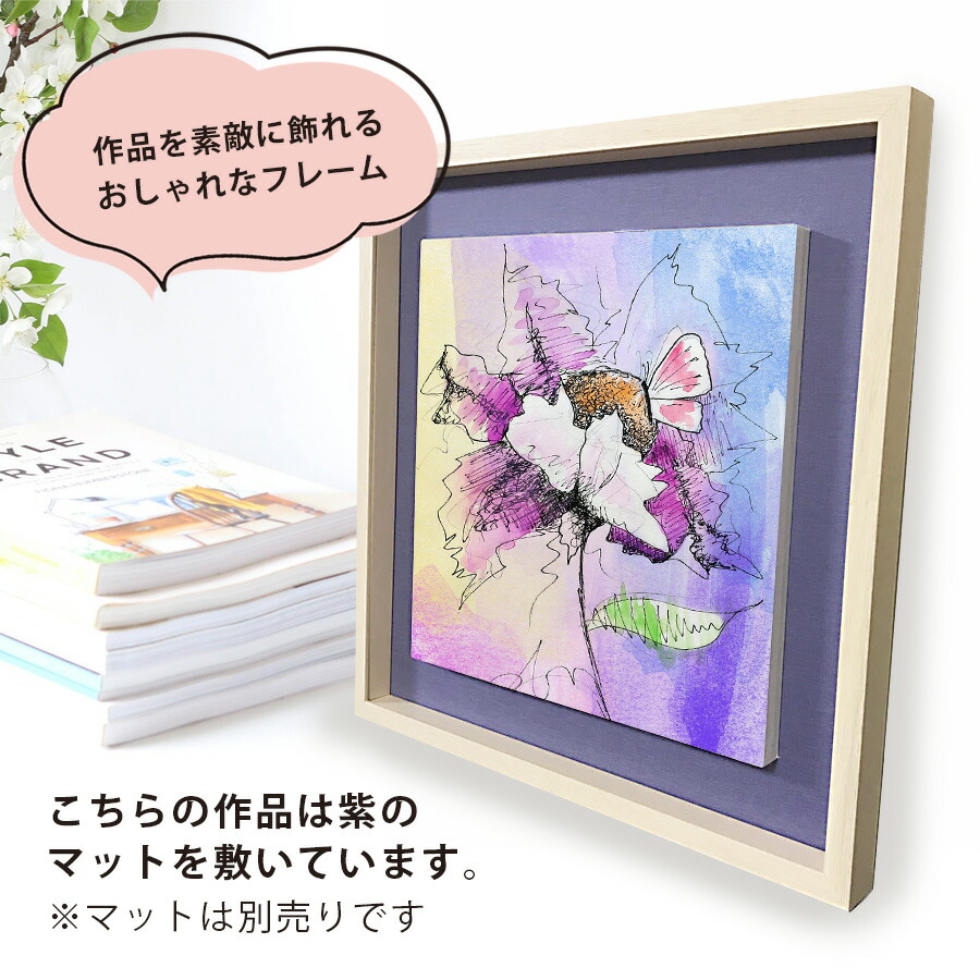 楽天市場】額縁 立体額 UV ボックスフレーム 60角 600×600 スクエア