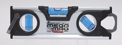 楽天市場】【シンワ測定器】【メガマグ】水平器150mm白ハンディ