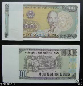 楽天市場】ベトナム紙幣 1000ドン UNC 100枚セット : WORLD RESOURCE