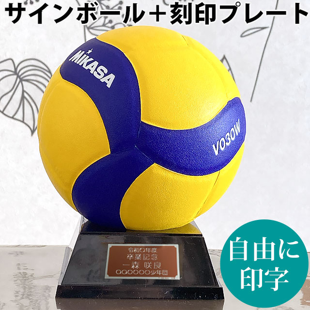 楽天市場】プレート付☆ミカサ マスコットボール バレー セット サイン