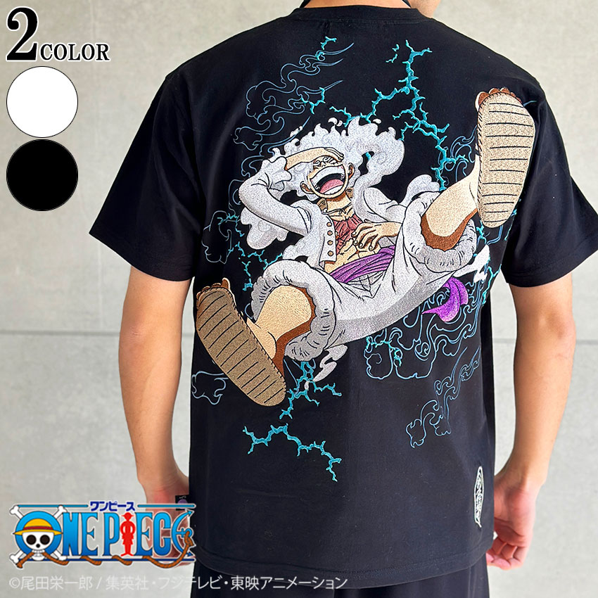 楽天市場】絡繰魂 粋 ワンピース コラボ ギア 5 半袖Tシャツ ルフィ