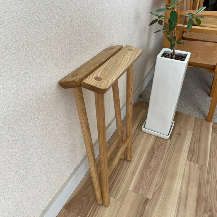 楽天市場】スツール 折り畳み式 折りたたみ式 栗無垢 日本製 国産家具