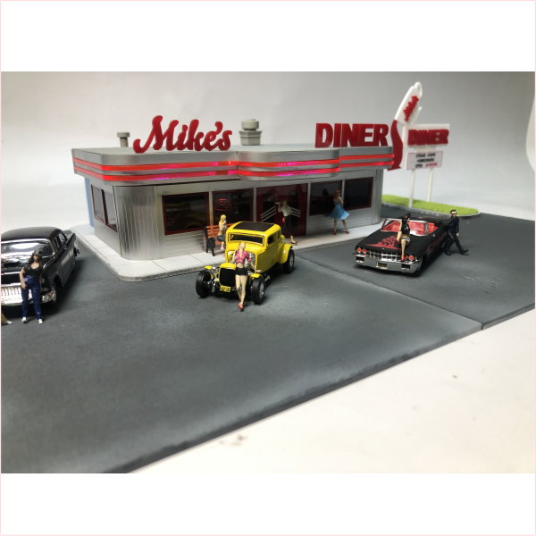 楽天市場】1/64アメリカンダイナー【受注生産品】 : 模型人形植栽電飾