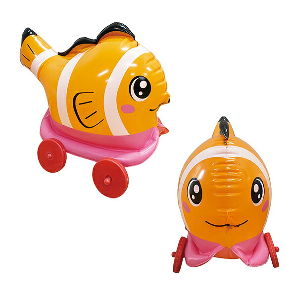 楽天市場】【6個セット】お散歩コロコロseaアニマル ビニール玩具 エア