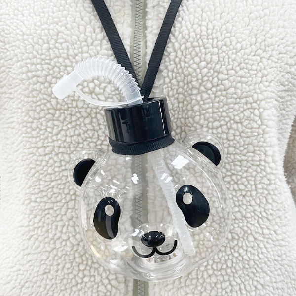楽天市場】【6個セット】光るパンダボトルストラップ付 約500ml 光る