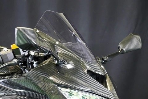 楽天市場】A-TECH エーテック 純正用ミラーカバー ZX-25R KAWASAKI