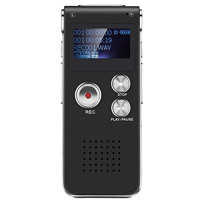 楽天市場】小型 デジタル ICレコーダー 8GB WAV 録音 WAV/MP3再生 充電