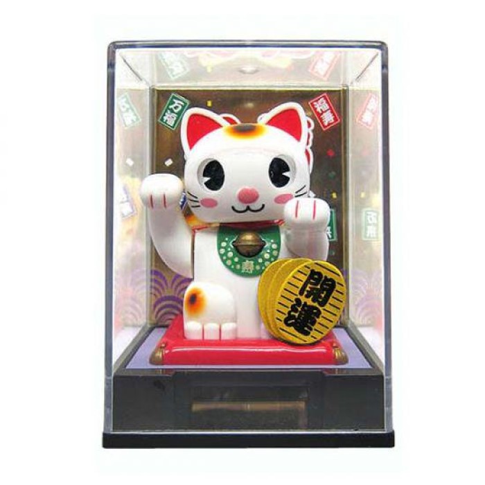 楽天市場】SANTA 寿・招き猫 ソーラートイ 開運 首振り人形 ソーラー