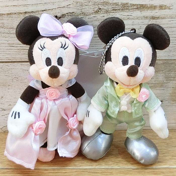 ディズニー 白黒ミッキーミニー ぬいぐるみ バッチ ぬいば 当時物 結婚