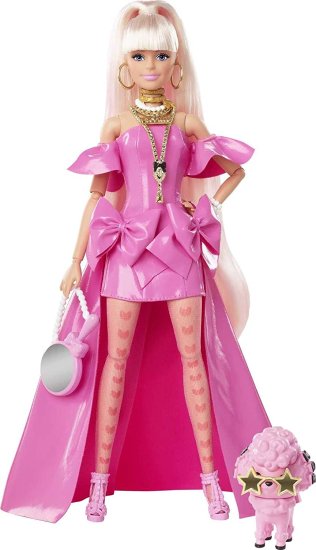 楽天市場】Barbie ピンクの光沢のあるハイローガウンのバービー